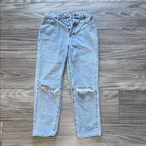 PACSUN high rise straight jean- Light Blue Women Jeans